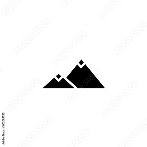 mountain glyph icon