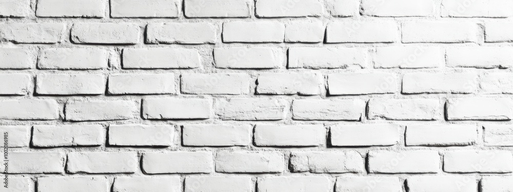 Clean White Brick Wall with Minimalist Design
Clean White Brick Wall with Minimalist Design