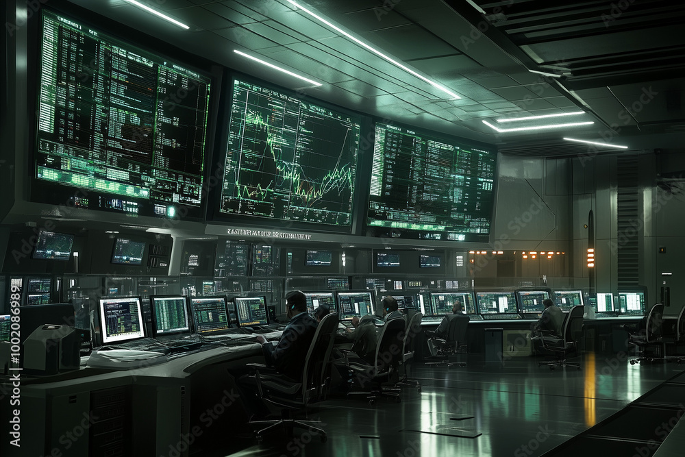 A Trader's War Room with an Advanced Command Center Setup: Large Displays for Optimal Decision Making A Trader's War Room with an Advanced Command Center Setup: Large Displays for Optimal Decision Making
