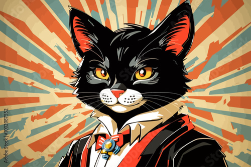 Sylvester pussycat Sr cat  cartoon illustration