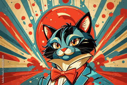 Sylvester pussycat Sr cat  cartoon illustration