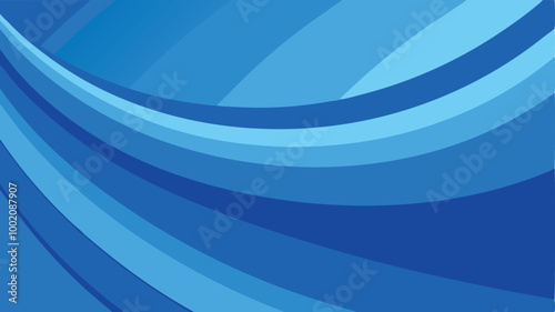 Abstract blue wave design with flowing lines creates a dynamic artistic backdrop