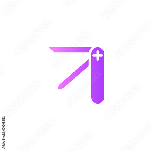 pocket knife gradient icon