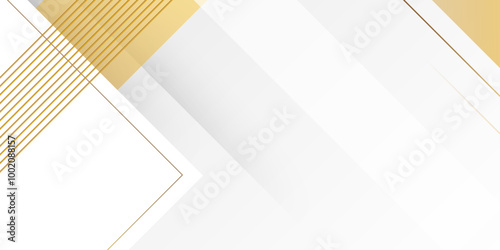 Abstract modern gold lines background vector illustration presentation design.  Elegant gradient white monochrome background. suit for business, corporate, institution, party, festive, seminar.