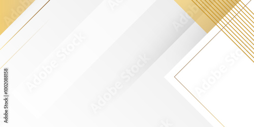 Abstract modern gold lines background vector illustration presentation design.  Elegant gradient white monochrome background. suit for business, corporate, institution, party, festive, seminar.