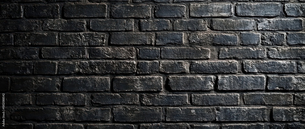 Obraz premium Dark Brick Wall with Subtle Texture and Lighting 