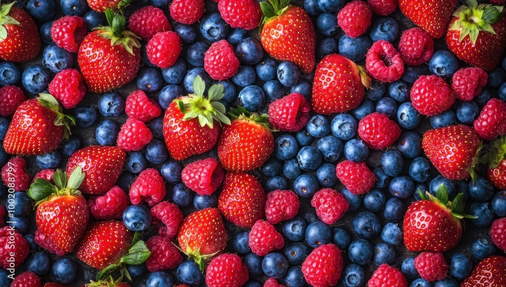 Fototapeta premium A Close-Up View of Vibrant Berries