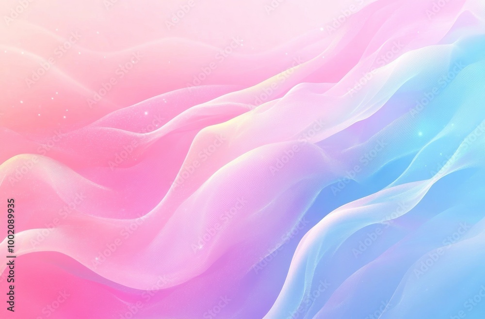 Soft Gradient in Pink and Blue with Flowing Wavy Shapes
Soft Gradient in Pink and Blue with Flowing Wavy Shapes