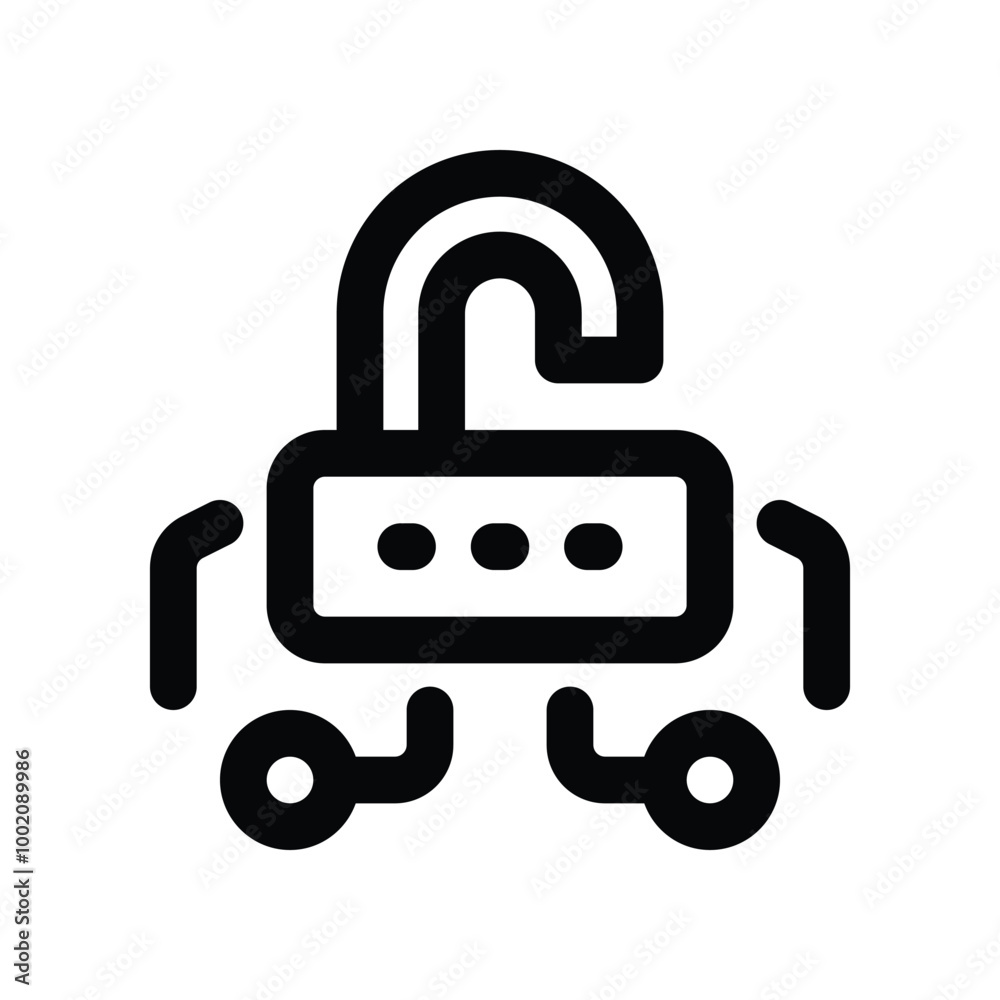 unlock icon. vector line icon for your website, mobile, presentation, and logo design. unlock icon. vector line icon for your website, mobile, presentation, and logo design.