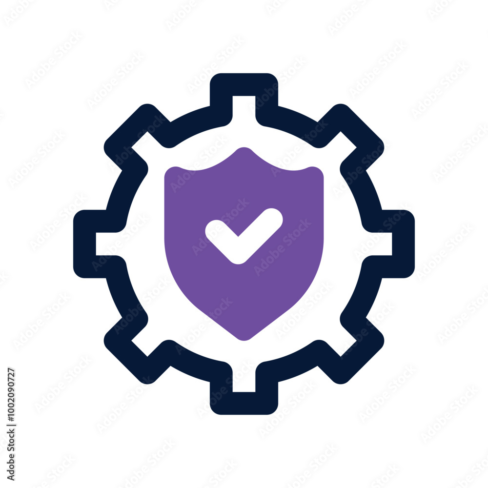 setting protection icon. vector dual tone icon for your website, mobile, presentation, and logo design. setting protection icon. vector dual tone icon for your website, mobile, presentation, and logo design.