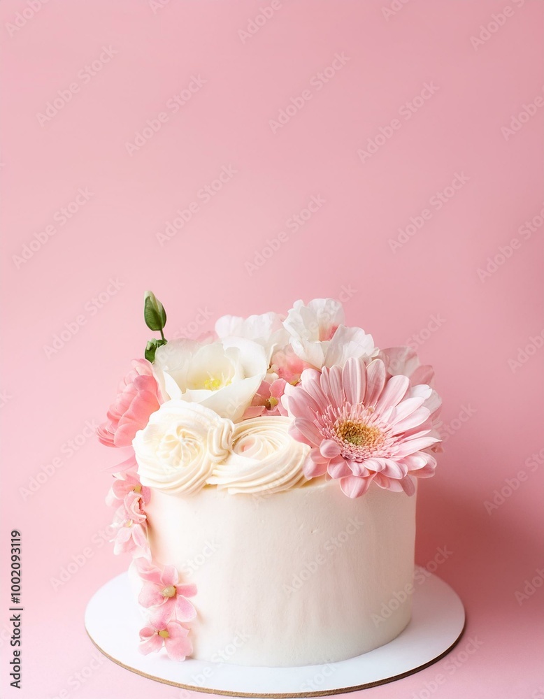 Pink Floral Cake Pink Floral Cake