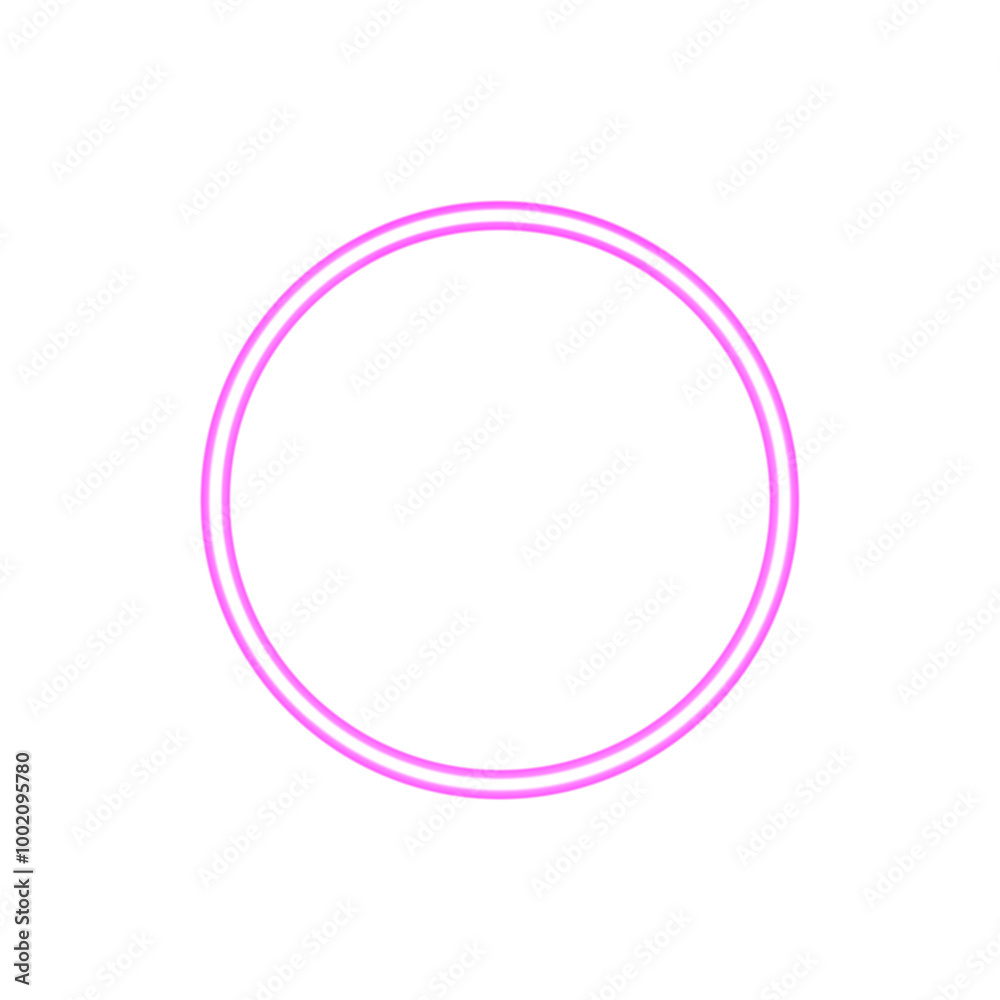 circle bright pink glowing 