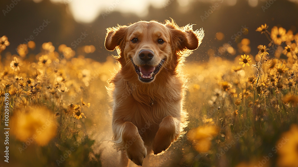 golden retriever running golden retriever running