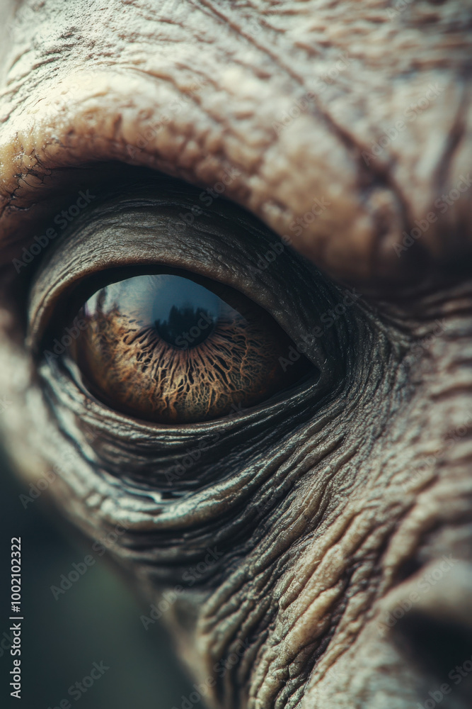 Macro shot of a highly detailed, textured eye of an alien or extraterrestrial being with intricate patterns and reflections. Macro shot of a highly detailed, textured eye of an alien or extraterrestrial being with intricate patterns and reflections.