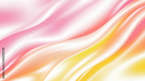 smooth, flowing gradient in soft pastel shades of pink, yellow, and orange, creating a calming and vibrant abstract design photo