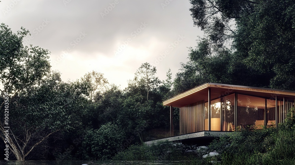 Modern Wooden House in the Forest: Minimalist Architecture Design Modern Wooden House in the Forest: Minimalist Architecture Design