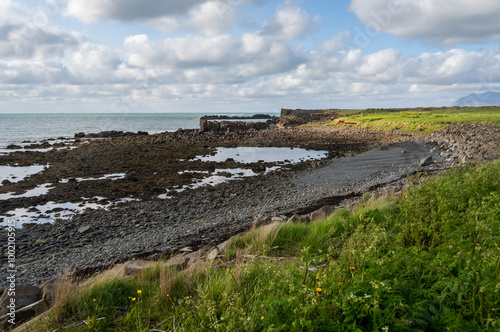 Old Akranes Lighthouse in Iceland photo