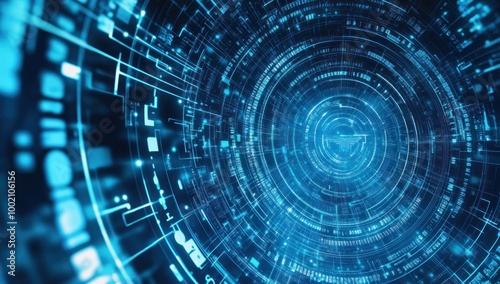 Abstract Digital Tunnel