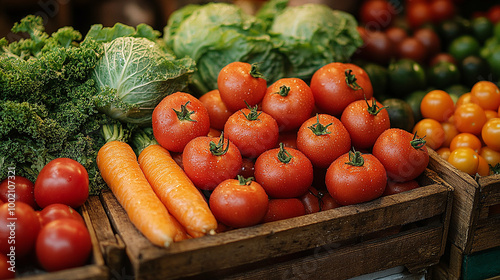 vegetables in the market