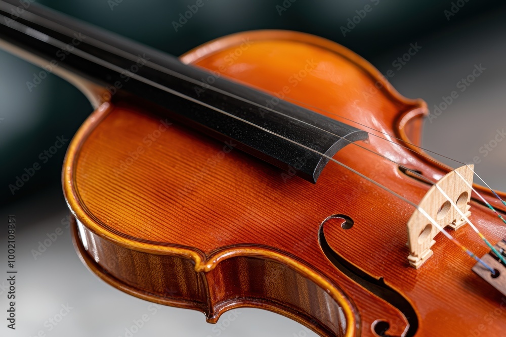 Obraz premium Close-up of a classic violin