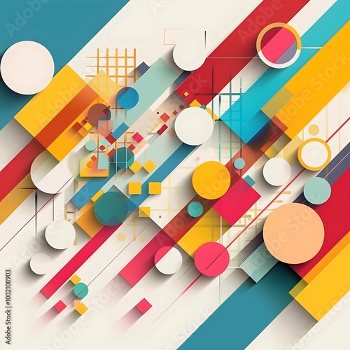 Colorful Geometric Abstract Design