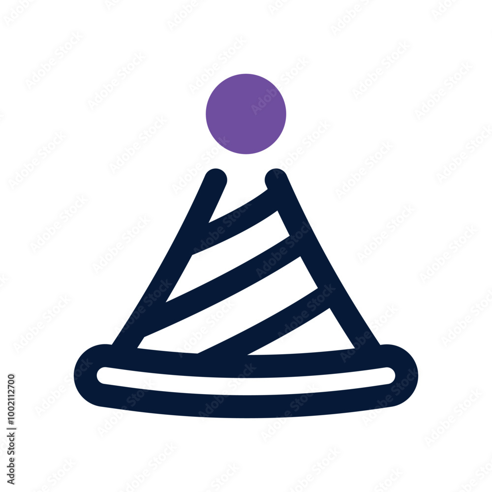 party hat icon. vector dual tone icon for your website, mobile, presentation, and logo design. party hat icon. vector dual tone icon for your website, mobile, presentation, and logo design.