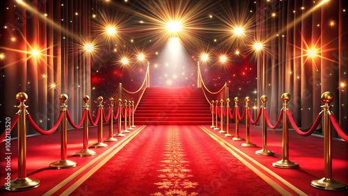 red carpet with stars photo