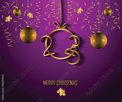 2025 Merry Christmas background for your seasonal invitations, festival posters, greetings cards.