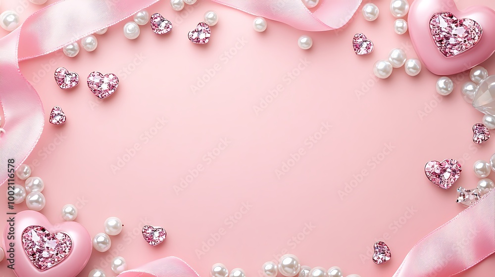 3D pink and white hearts on a light background for Valentine's Day, a love-themed wallpaper 3D pink and white hearts on a light background for Valentine's Day, a love-themed wallpaper