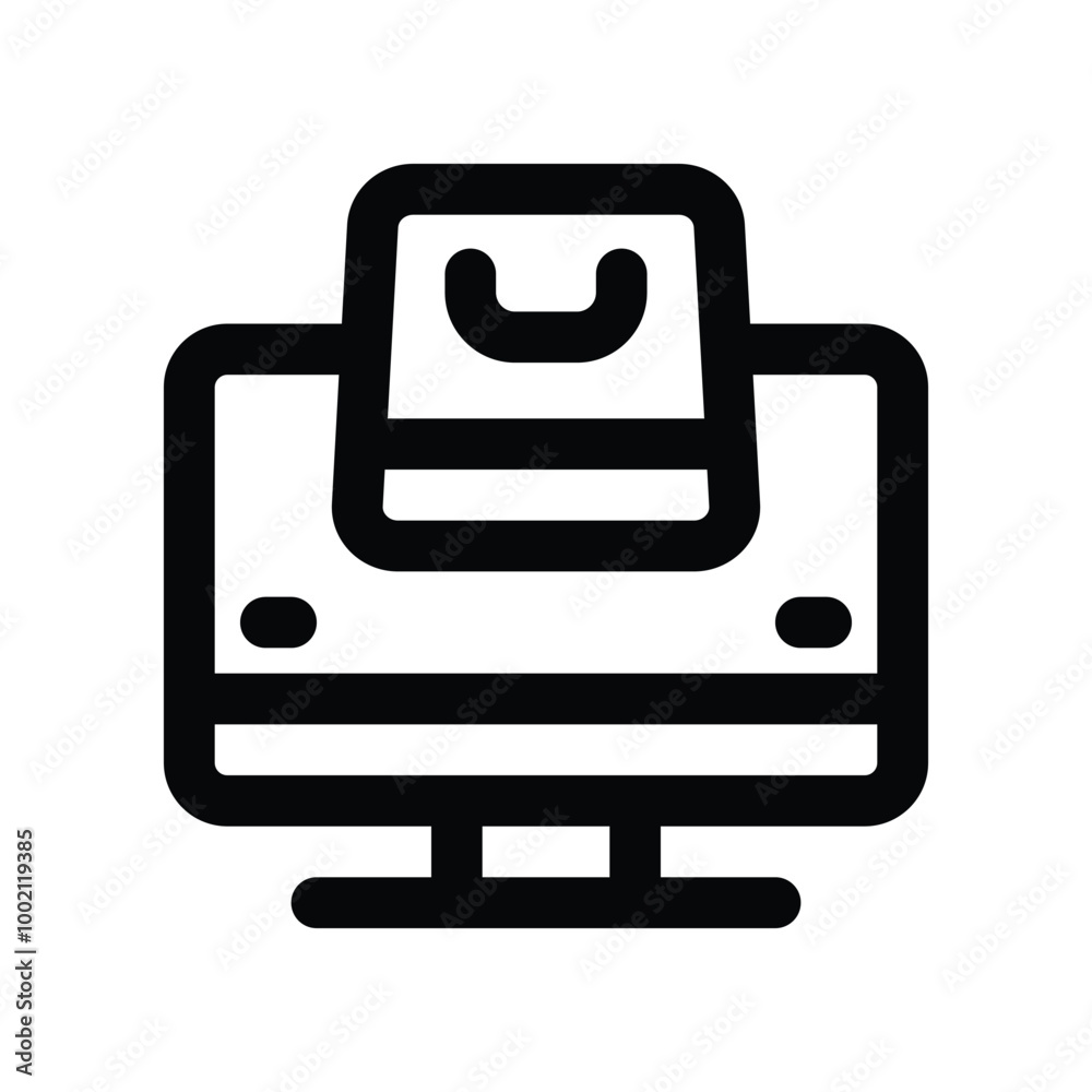 online shop icon. vector line icon for your website, mobile, presentation, and logo design. online shop icon. vector line icon for your website, mobile, presentation, and logo design.