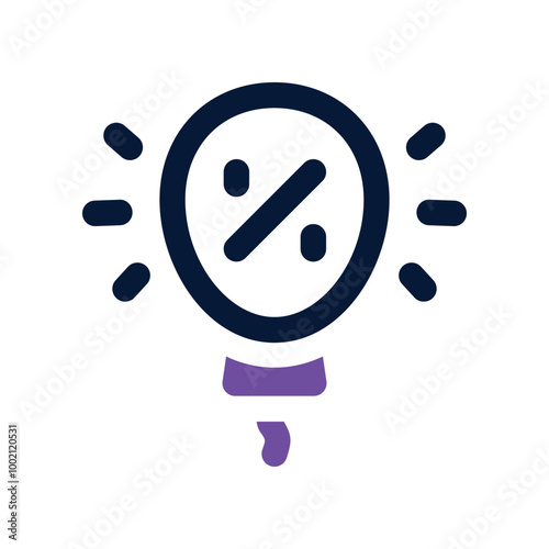 percentage icon. vector dual tone icon for your website, mobile, presentation, and logo design.