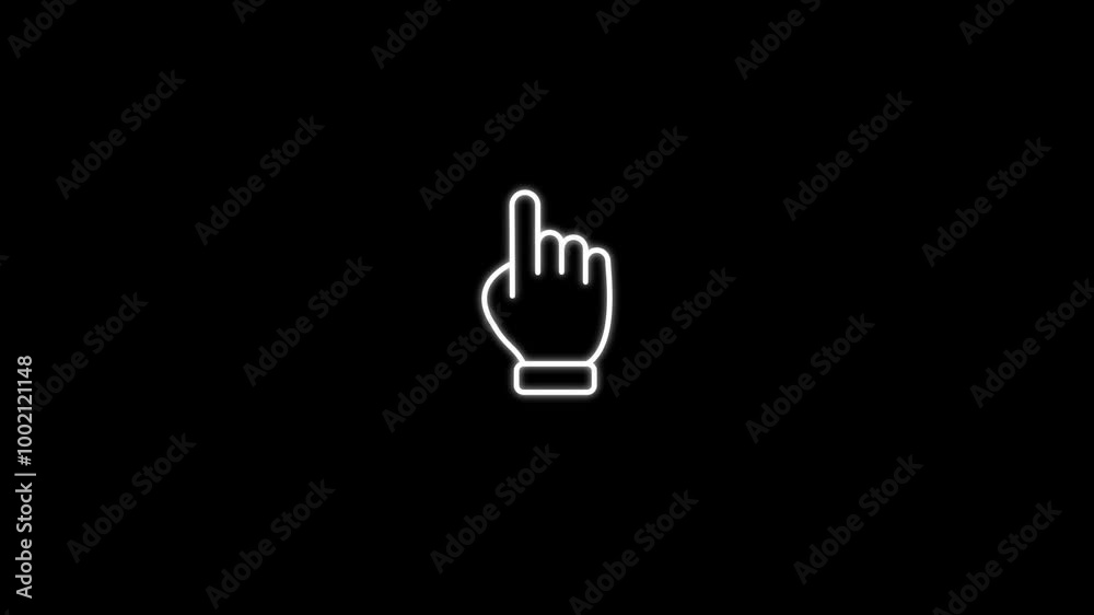 animation template. hand icon touching screen animation template. hand icon touching screen