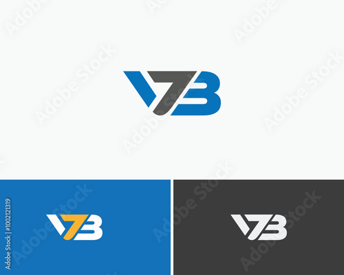 V7B  Letter Logo Design monogram design.