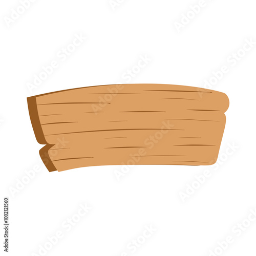 wooden sign board design isolated white background