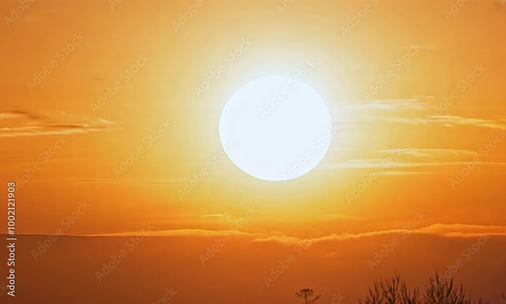 Red Sky Sunrise Time Lapse Telephoto Red Sky Sunrise Time Lapse Telephoto