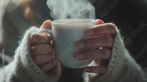 Warm Hands Holding a Tea Cup