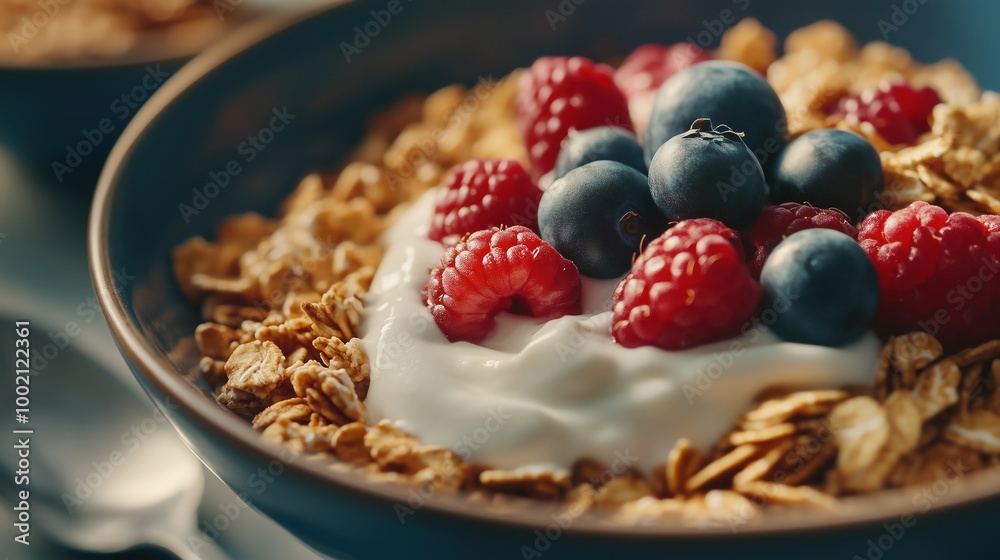 Fresh Yogurt with Granola and Berries Fresh Yogurt with Granola and Berries