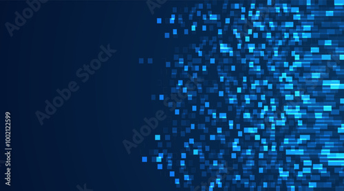 Abstract big data code representation. High-tech background. Big data visualization concept.