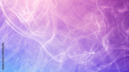 Abstract smoke-like swirls in soft pink and purple tones. Digital background texture. Design for wallpaper, banner, and poster.