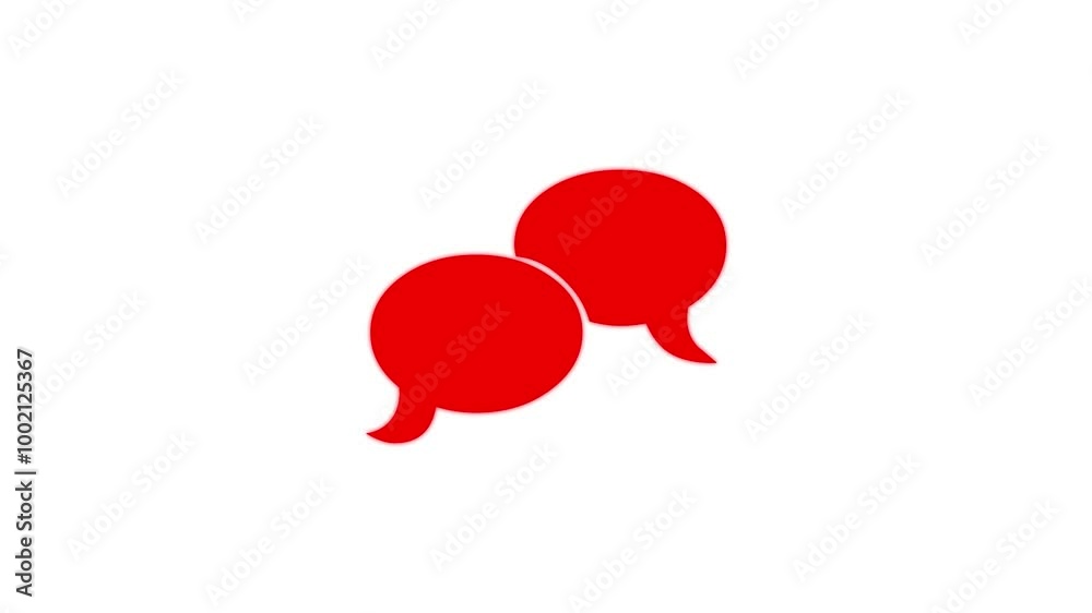 Speech balloon icon animation . Speech balloon icon animation .