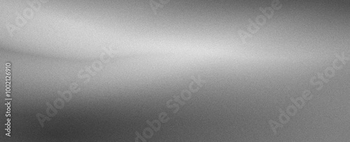 Black white dark gray silvery abstract background, color gradient wave, rough grain grainy grungy noise dust, brushed matte shimmery blur light, metallic steel metal effect design