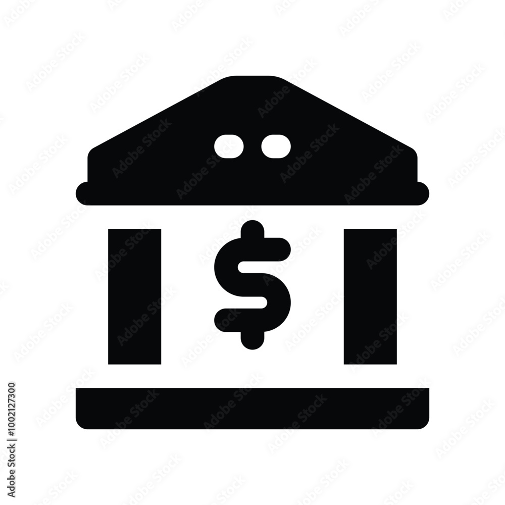 bank icon. vector glyph icon for your website, mobile, presentation, and logo design. bank icon. vector glyph icon for your website, mobile, presentation, and logo design.
