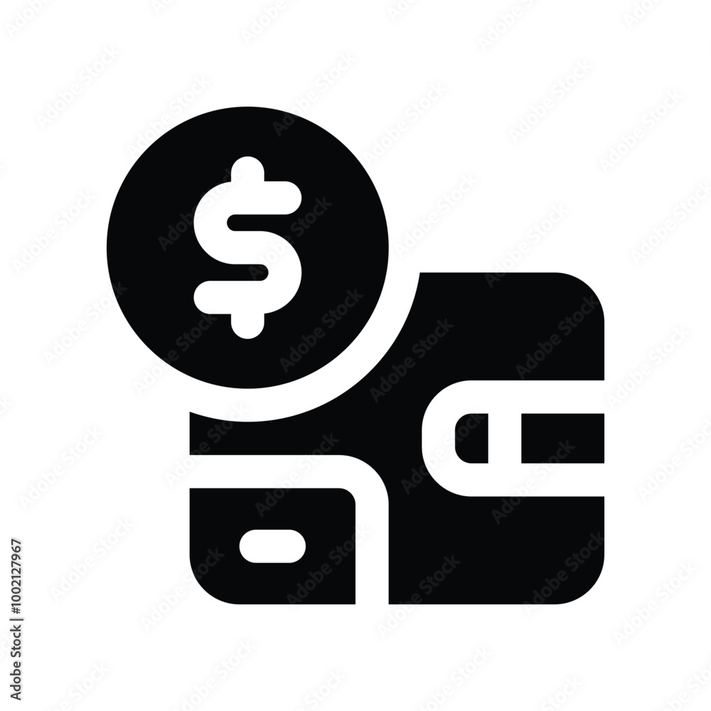 wallet icon. vector glyph icon for your website, mobile, presentation, and logo design. wallet icon. vector glyph icon for your website, mobile, presentation, and logo design.