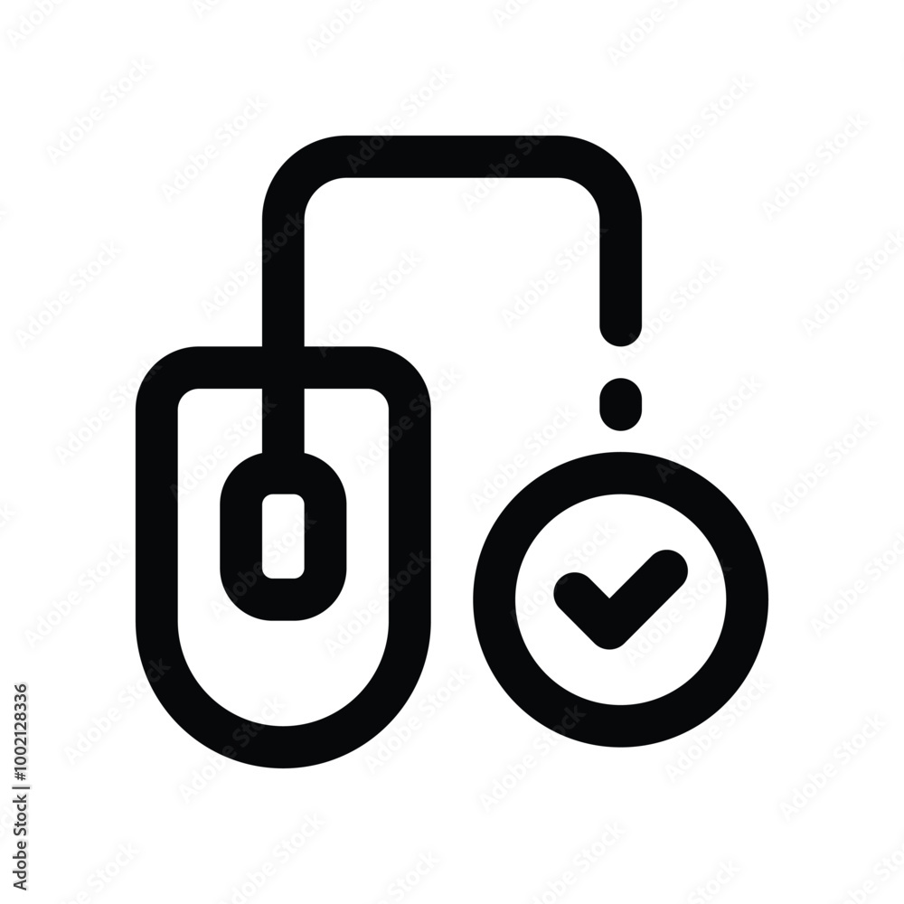 mouse icon. vector line icon for your website, mobile, presentation, and logo design. mouse icon. vector line icon for your website, mobile, presentation, and logo design.
