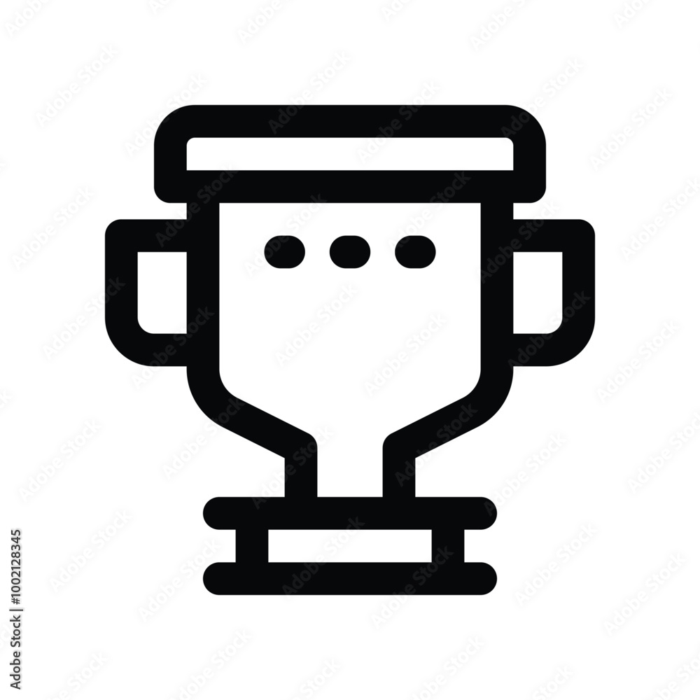 trophy icon. vector line icon for your website, mobile, presentation, and logo design. trophy icon. vector line icon for your website, mobile, presentation, and logo design.