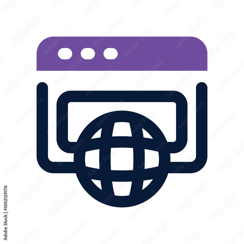 browser icon. vector dual tone icon for your website, mobile, presentation, and logo design. browser icon. vector dual tone icon for your website, mobile, presentation, and logo design.