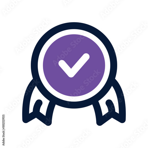 medal icon. vector dual tone icon for your website, mobile, presentation, and logo design.