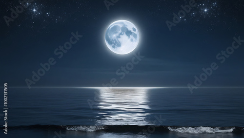 moon over water