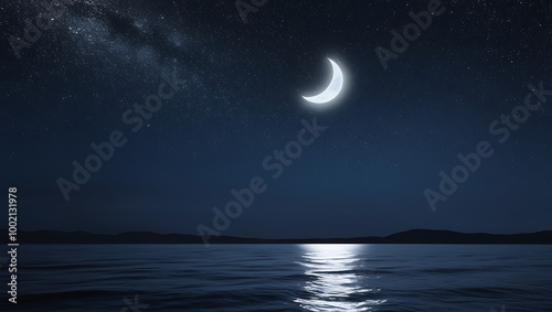 moon over water
