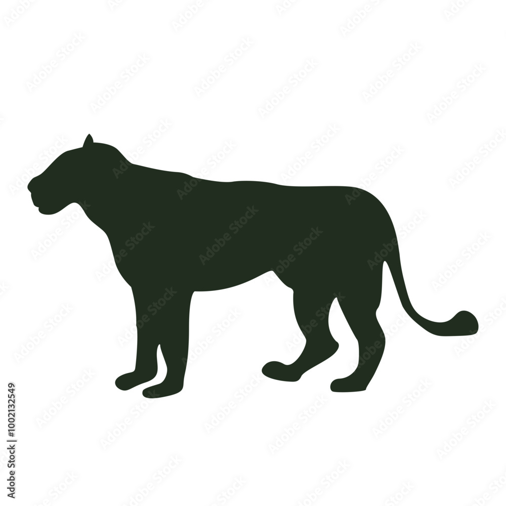 Fototapeta premium Tiger bAnimal Silhouette